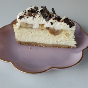 Sernik waniliowy Banoffee